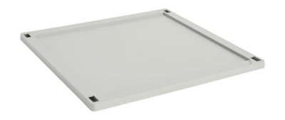 Deksel HAY Colour Crate Lid Plastic Large Square Grey
