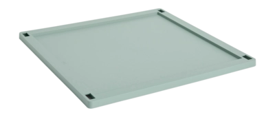 Deksel HAY Colour Crate Lid Plastic Large Square Sage Green