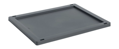 Deksel HAY Colour Crate Lid Plastic Medium Charcoal