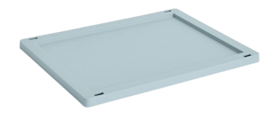 Deksel HAY Colour Crate Lid Plastic Medium Dusty Blue