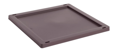 Deksel HAY Colour Crate Lid Plastic Medium Square / Cube Bordeaux