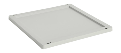 Deksel HAY Colour Crate Lid Plastic Medium Square / Cube Grey