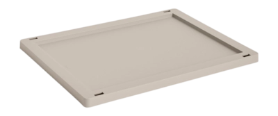 Deksel HAY Colour Crate Lid Plastic Medium Warm Grey