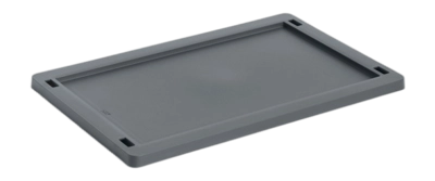 Deksel HAY Colour Crate Lid Plastic Small Charcoal