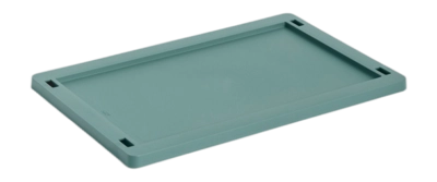 Deksel HAY Colour Crate Lid Plastic Small Dark Green