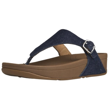 FitFlop The Skinny Textile Toe Post™ Denim French Navy