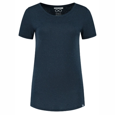 T-Shirt Blue Loop Women Denimcel Melange Dress Blue