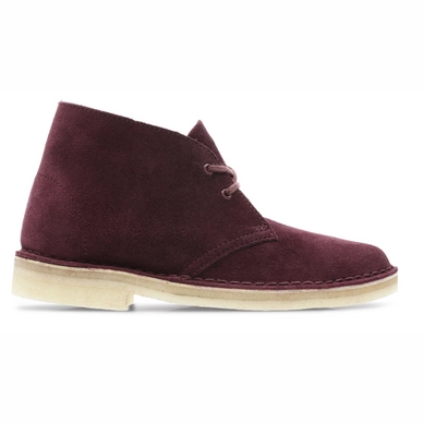 Clarks Originals Women Desert Boot Bordeaux Suede