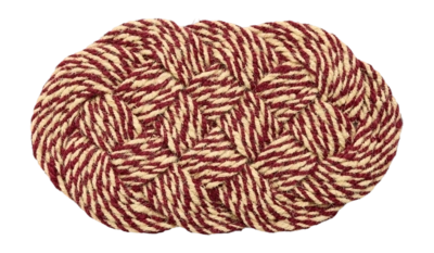 Deurmat HAY Coco Door Mat Swirl Bordeaux And Off-White (40 x 80 cm)