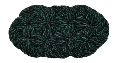 Deurmat HAY Coco Door Mat Swirl Green And Black (40 x 80 cm)