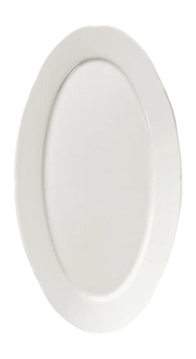 Dinerbord Serax Oval S White Silhouette 19 cm