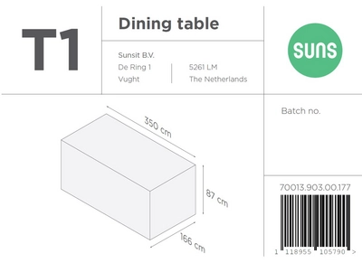 Dining Table Cover Suns T1