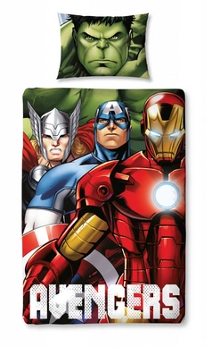 Dekbedovertrek Marvel Avengers Shield 1 Katoen