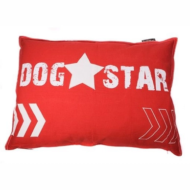 Hondenkussen Lex&Max Bench Dog Star Rood