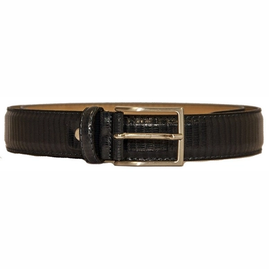 Slangenleer Riem Imitatie Donkerblauw