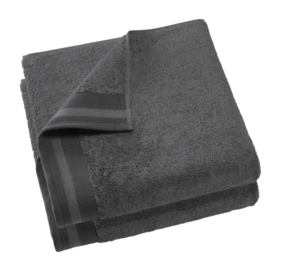 Duschhandtuch De Witte Lietaer Contessa Dark Grey (70 x 140 cm)(2er Set)