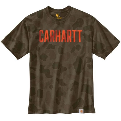 T-Shirt Carhartt Men Workwear Camo Block Logo S/S Tarmac Duck Camo