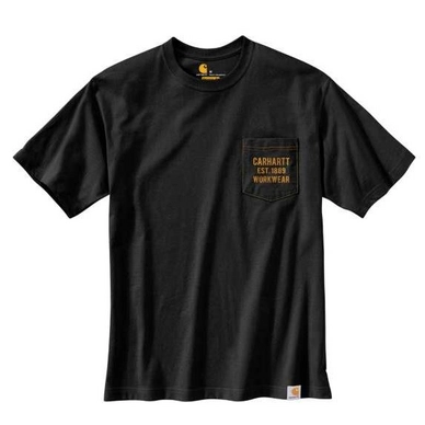 T-Shirt Carhartt Men Workwear Pocket Graphic S/S Black