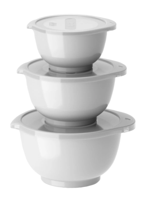 Ensemble de Bols à mélanger Rosti Margrethe Mini Blanc (Set de 3)