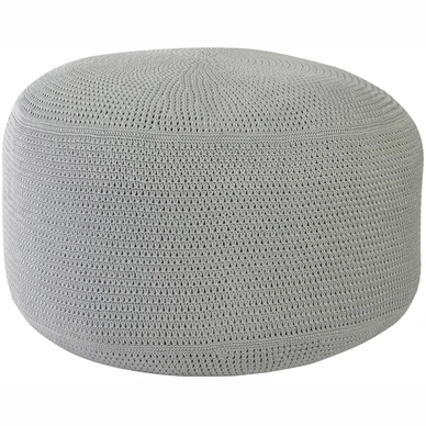 Poef Borek Crochette DW IJzergrijs Ø 80 cm