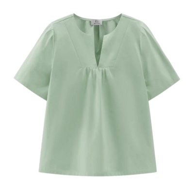 Bluse Woolrich Poplin Damen Sage