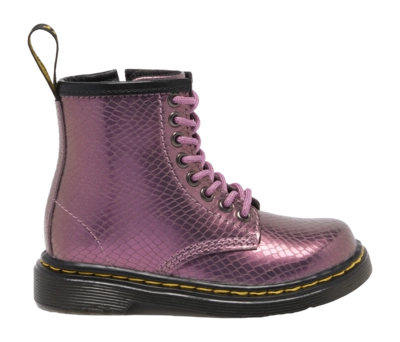 Dr. Martens Toddler 1460 Copper Pink Shift Reptile Emboss