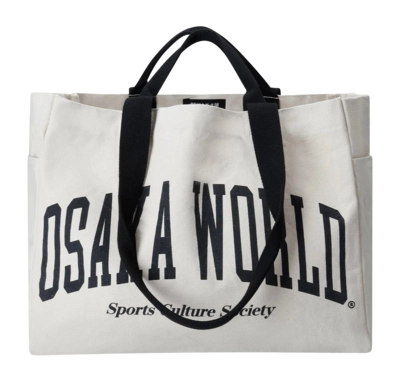 Draagtas Osaka Unisex Cotton Tote Natural Raw Cotton Tote Bag 36 liter
