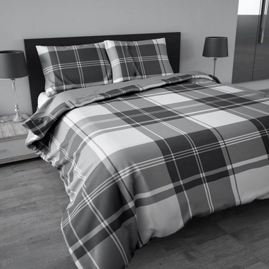 Dekbedovertrek Dreamhouse Bold Check Grey Flanel