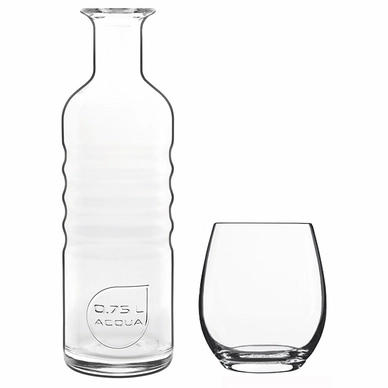 Wasserflasche Luigi Bormioli Optima Met Glazen 750 ml (7-Stück)