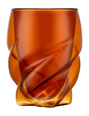 Dubbelwandig Glas Bodum Pavina Paris Twisted Amber 270 ml (Set van 2)