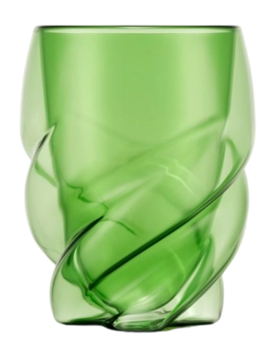 Dubbelwandig Glas Bodum Pavina Paris Twisted Groen 270 ml (Set van 2)