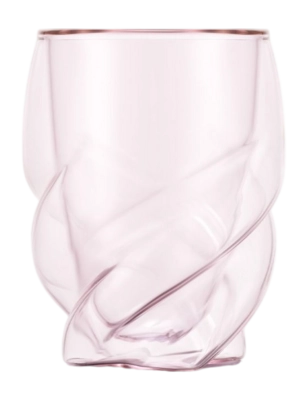 Dubbelwandig Glas Bodum Pavina Paris Twisted Roze 270 ml (Set van 2)