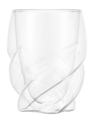 Dubbelwandig Glas Bodum Pavina Paris Twisted Transparant 270 ml (Set van 6)