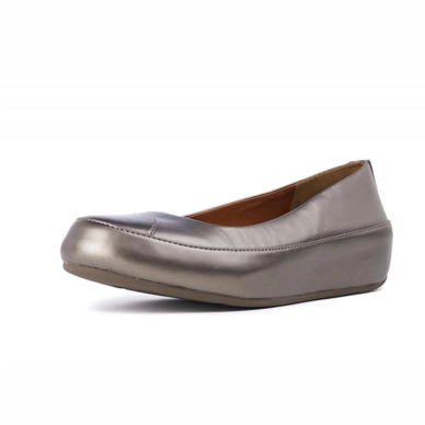 FitFlop Due Leather Pewter