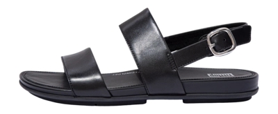 FitFlop Women Gracie Leather Back-Strap Sandals All Black