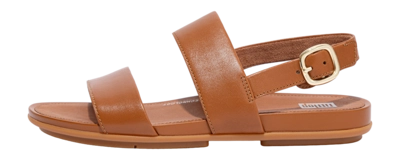 FitFlop Women Gracie Leather Back-Strap Sandals Light Tan 25