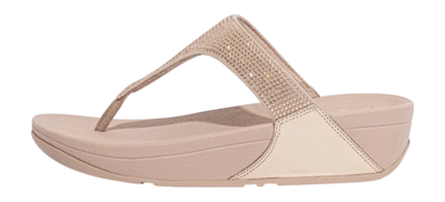 FitFlop Women Lulu Toepost Hotfix Rose Gold