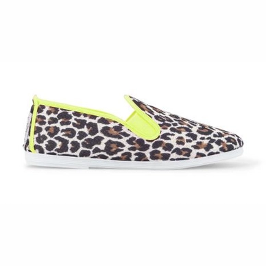 Slipper Flossy Ecija Leopard Neongelb