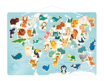 Educatief Speelgoed Janod Magneetbord De Wereld Minikids