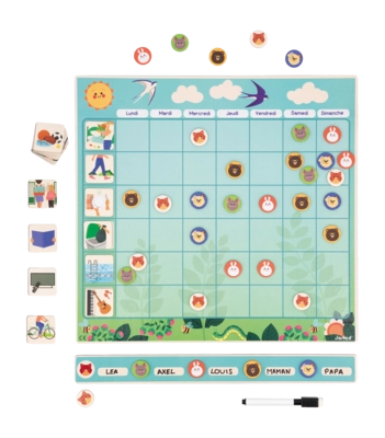 Educatief Speelgoed Janod Magneetbord Weekplanning