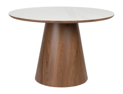 Eettafel White Label Living Almira Round Walnut