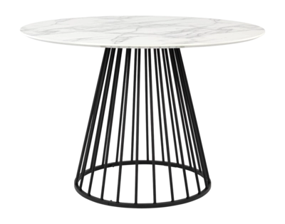 Eettafel White Label Living Floris Black