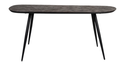 Eettafel White Label Living Webster Rectangular Brown