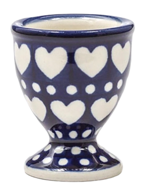 Egg Cup Bunzlau Castle Blue Valentine