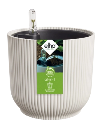 Elho Tout-en-1 Vibes Rond 25 + Swi 24 - Linen White