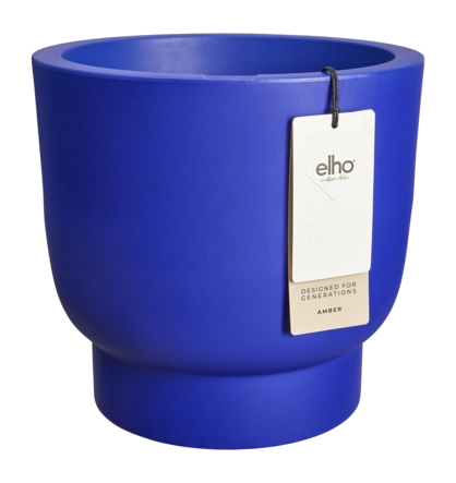 Elho Amber Grail 47 - Royal Blue - D 47 x H 45 cm - Intérieur et Extérieur - 100 % de Plastique Recyclé