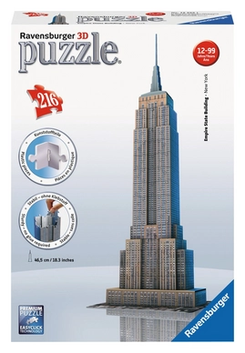 Puzzel Ravensburger Empire State Building 3D (216 Stukjes)