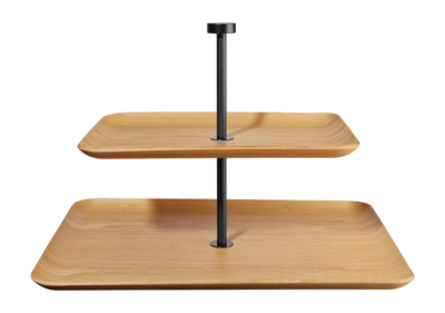 Etagère ASA Selection Wood 2-Tiered Rectangular Nude 25 cm