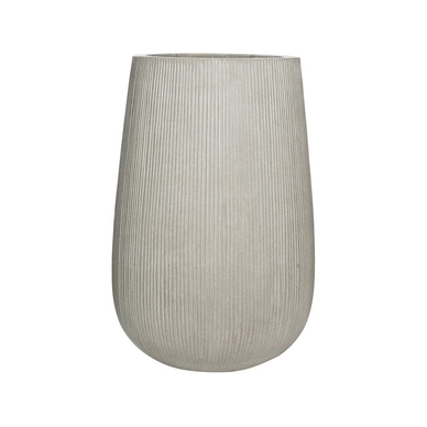 Bloempot Pottery Pots Ridged Patt High M Light grey Vertically Ridged 44 x 66 cm