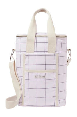 Glacière Sunnylife Canvas Check Coconut 8,5 L